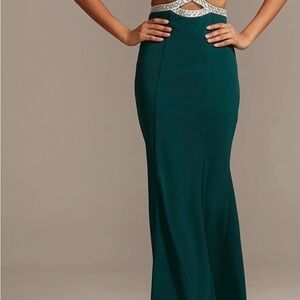 Elegant Green Maxi Skirt